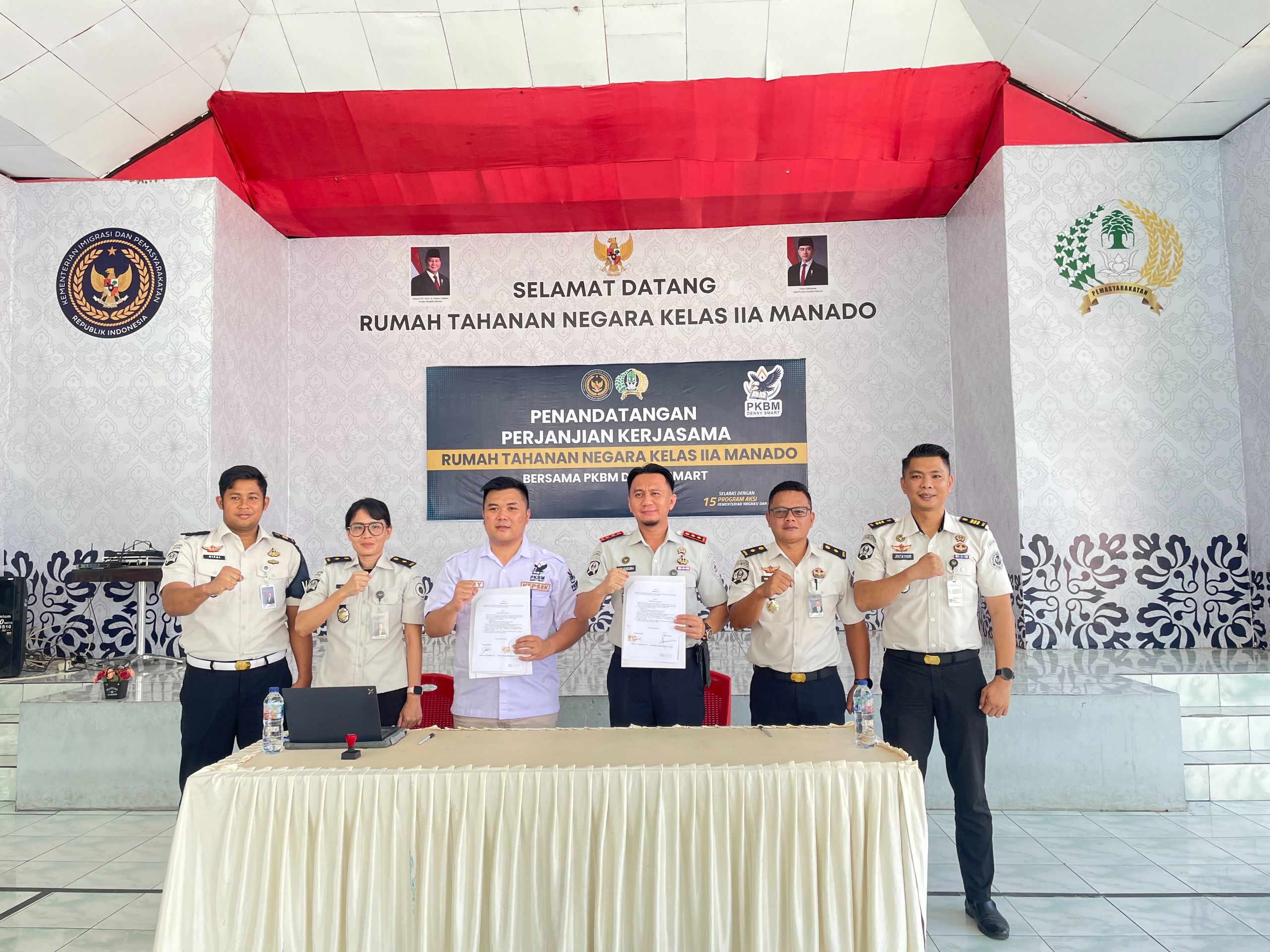 Rutan Manado dan Denny Smart sinergi dukung program kesetaraan pendidikan warga binaan.
