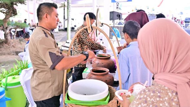 Halalbihalal Pemkab Lamsel Dongkrak UMKM, Dagangan Ludes