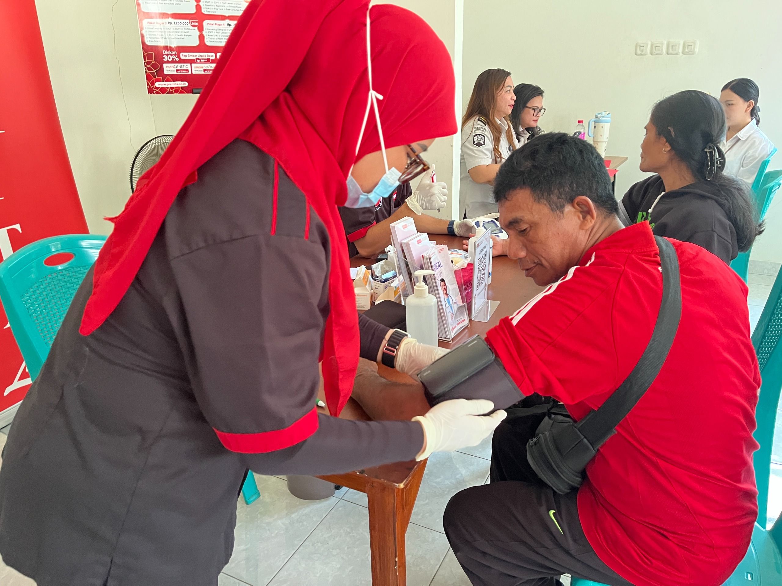 Rutan Manado menggelar layanan kesehatan gratis.