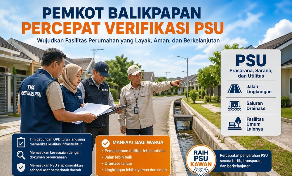Pemkot Balikpapan Percepat Verifikasi PSU 