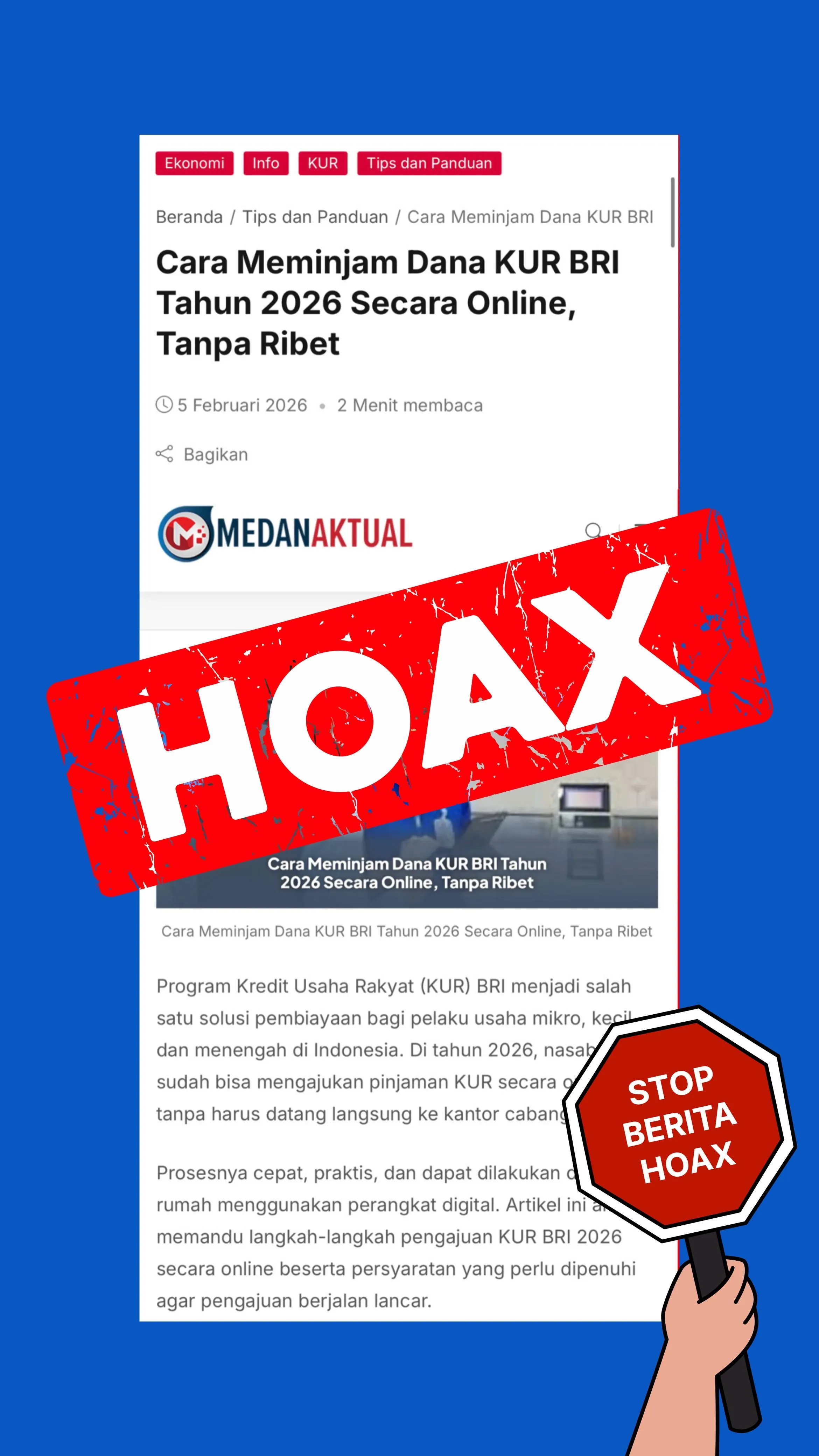 BRI Imbau Masyarakat Waspada Modus Penipuan KUR, Jaga Data Pribadi!