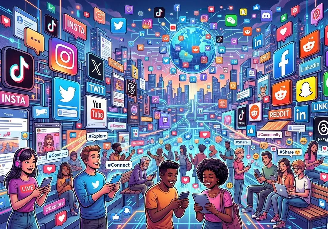 Ilustrasi Media Sosial