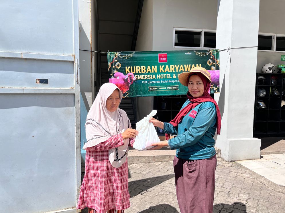 Emersia Lampung Gelar Salat Iduladha dan Salurkan Hewan Kurban.