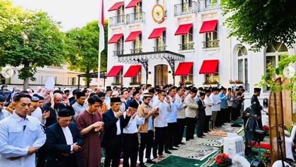 Salat Iduladha Bersama 500 WNI di Paris, Prabowo Silaturahmi Diaspora Indonesia