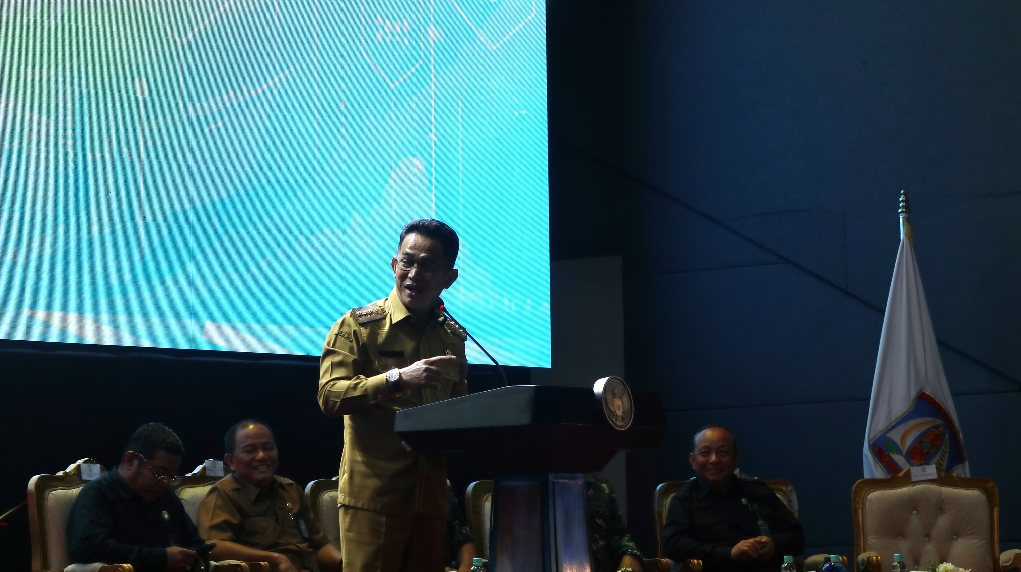 Wali Kota Balikpapan, Rahmad Mas'ud, dalam kegiatan Kick Off dan Sosialisasi Perluasan Piloting Digitalisasi Perlindungan Sosial yang berlangsung di BSCC Dome Balikpapan, Selasa 2 Juni 2026.