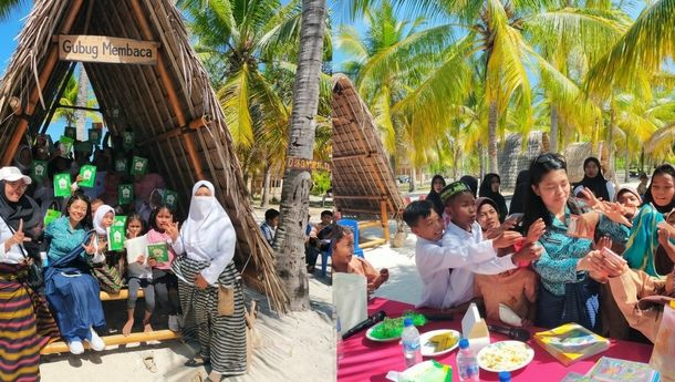 Cafe Literasi Galampa Bahari Resmi Dibuka