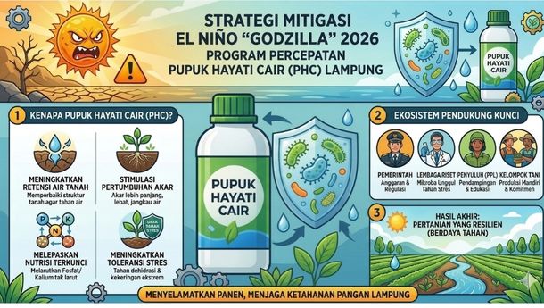 Pemprov Lampung Perkuat Mitigasi El Nino untuk Sektor Pertanian