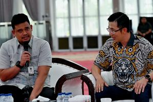 Gubernur Sumut Bobby Nasution menerima audiensi EVP-Head Of Circle Sumatra IOH Agus Sulistio