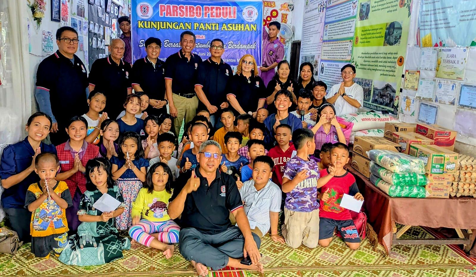 Pengurus Parsibo hadirkan kebahagiaan untuk anak-anak di LKSA Cinta Kasih Medan