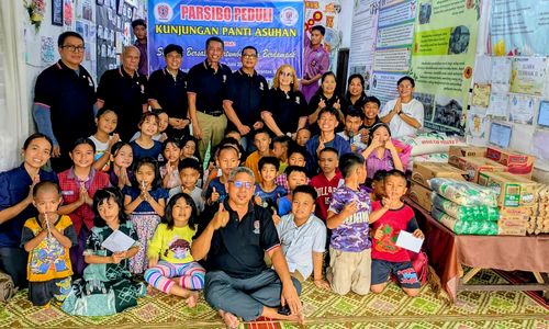 Pengurus Parsibo hadirkan kebahagiaan untuk anak-anak di LKSA Cinta Kasih Medan