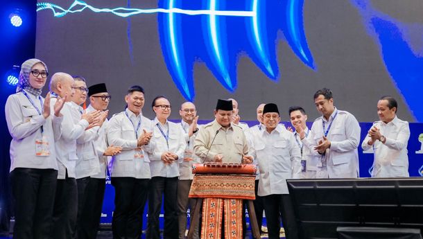 Prabowo Buka Munas Hipmi XVIII di Lampung, Ajak Pengusaha Berpihak pada Rakyat