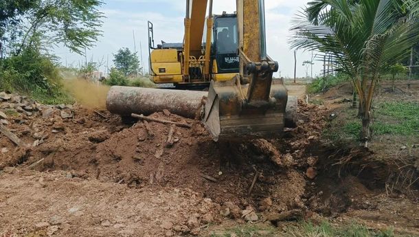 PTPN I (Persero) Buka Jalan Akses Lahan Tebu Rakyat di Ogan Ilir
