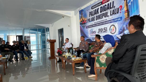Sarasehan Sekber Tiga Organisasi Media Bahas Strategi Peningkatan PAD Lampung