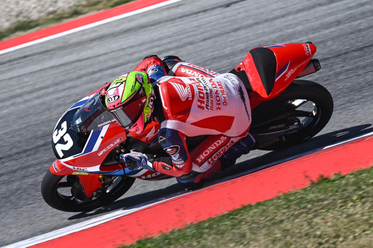 Pebalap binaan Astra Honda, Muhammad Kiandra Ramadhipa, siap taklukkan Sirkuit Estoril Portugal dalam lanjutan Moto3 Junior World Championship 2026.