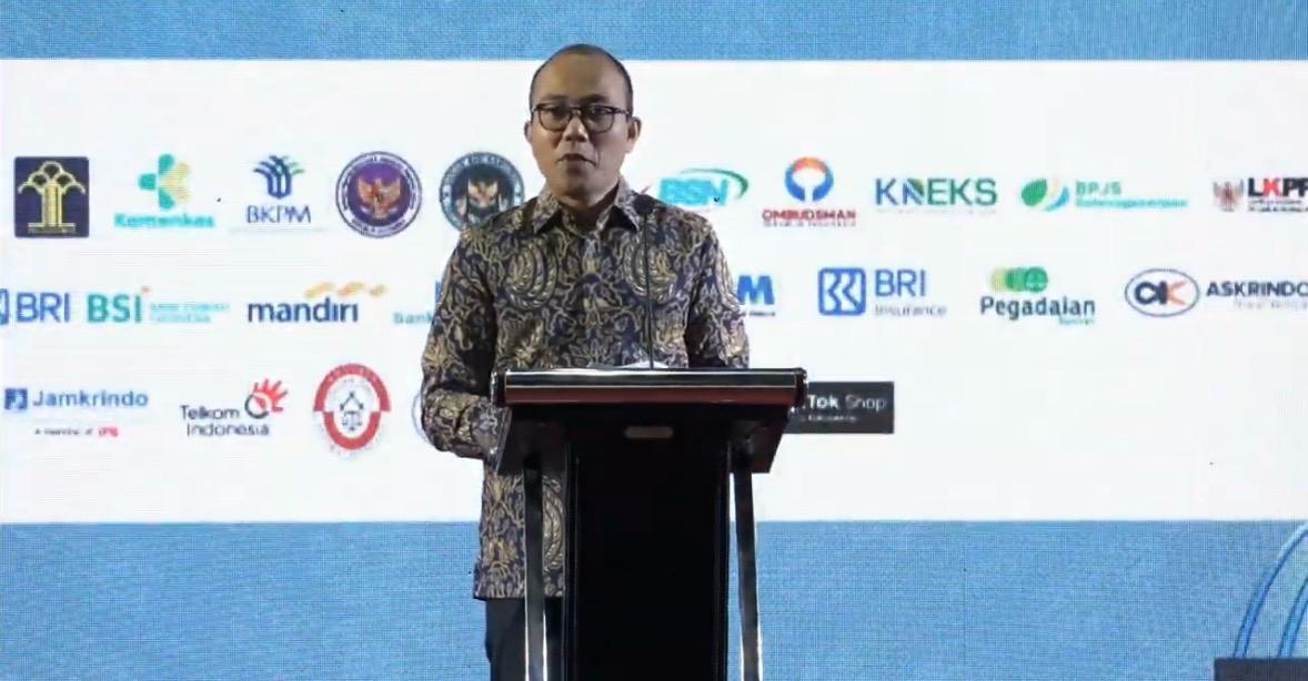 Pelaksana Tugas (Plt) Deputi Bidang Usaha Mikro Kementerian UMKM, Riza Damanik, saat menghadiri Festival Kemudahan dan Perlindungan Usaha Mikro 2026 di BSCC Dome Balikpapan, Rabu (17/6/2026)
