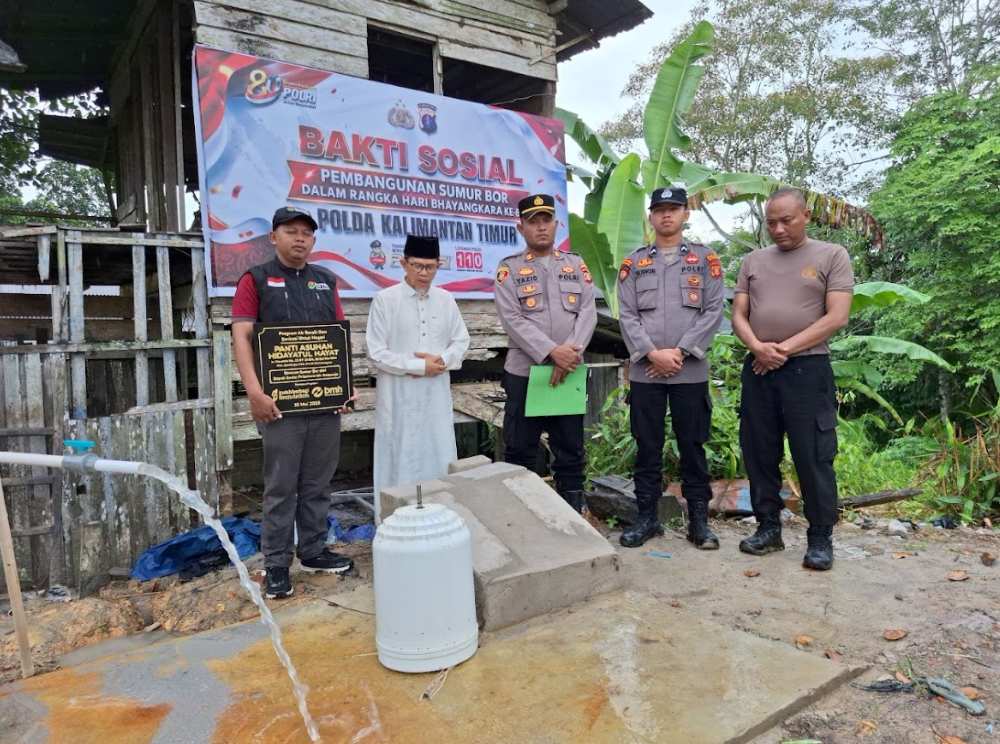 Kegiatan serah terima sumur bor dilakukan serentak, Senin tgl 15 juni 2026.