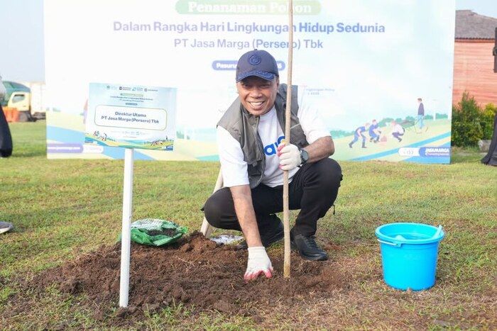 Penanaman 200 pohon pule di kawasan Rest Area Travoy KM 792A
