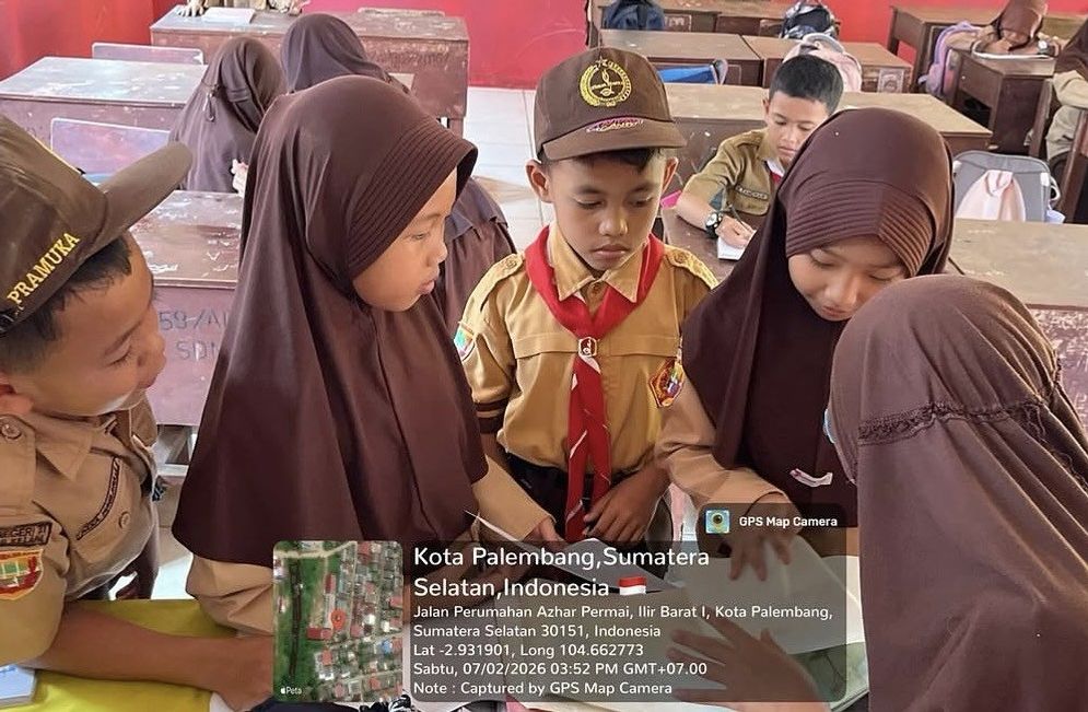 KKN Inspiratif, Mahasiswa Dampingi SDN 37 Talang Kelapa
