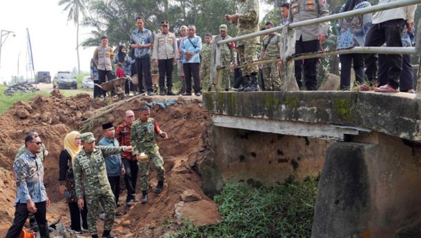 Pembangunan Jembatan Perintis Garuda Tahap V-VI di Way Sulan Dimulai
