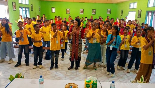 Jumpa SEKAMI 2026: 700-an Anak Nagkeo Diasah Jadi Generasi Literat