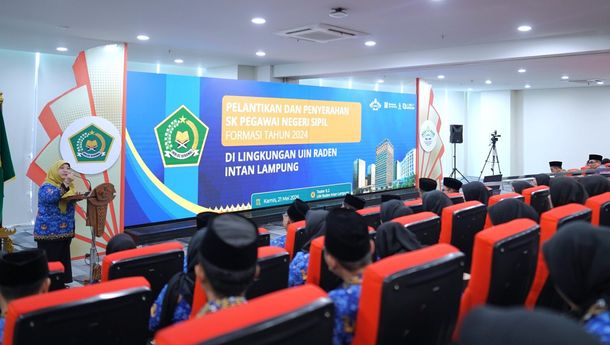 54 PNS UIN RIL Dilantik, Menag Pesankan ISTIQAMAH