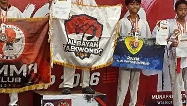 Borong 19 Medali, Alok Taekwondo Club dari Maumere Juara Umum di Makassar