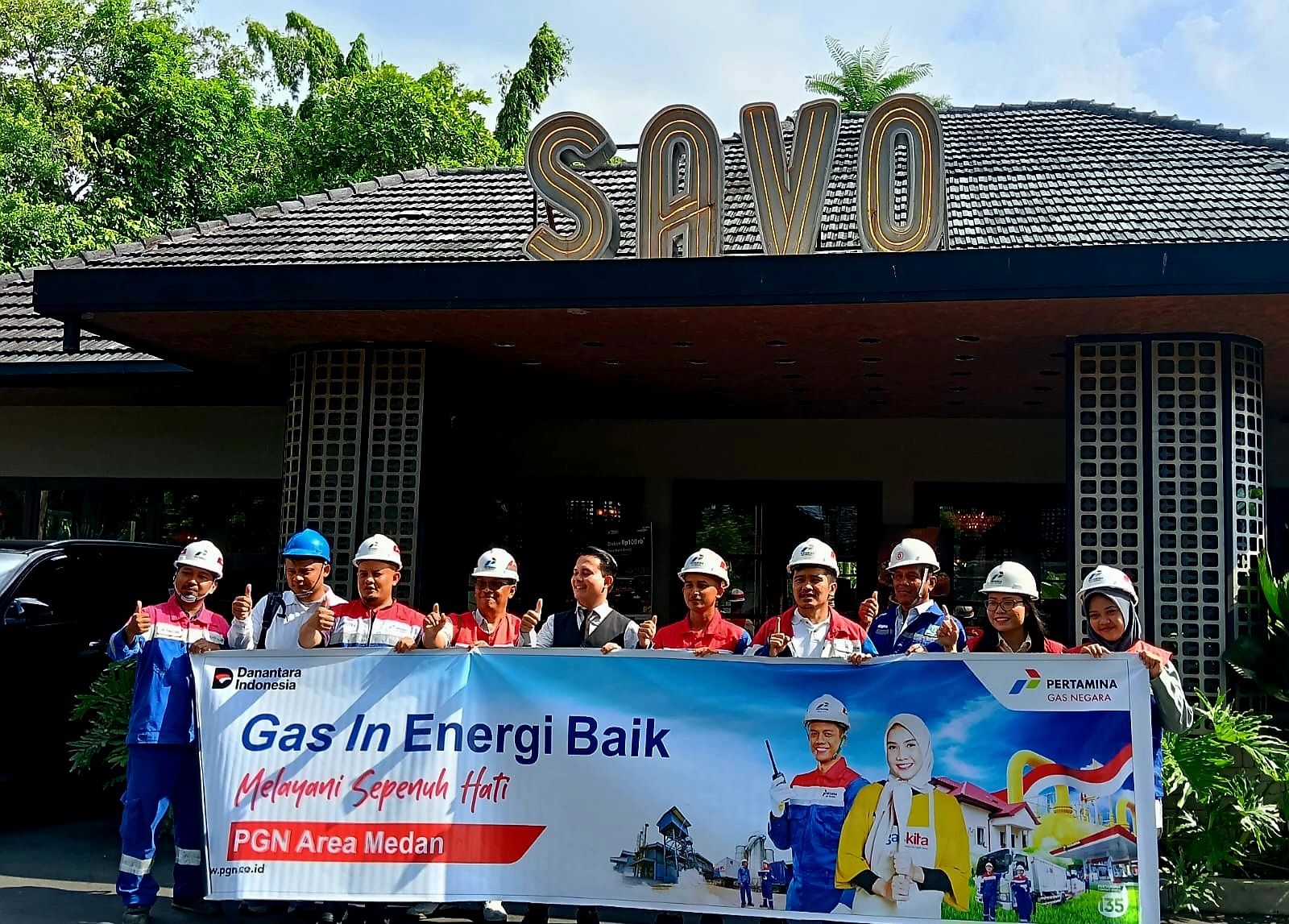 PGN Area Medan melakukan gas in di Savo Dine & Chill Medan