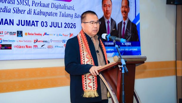 Donny Irawan Lantik Abdul Rohman Pimpin SMSI Tulang Bawang