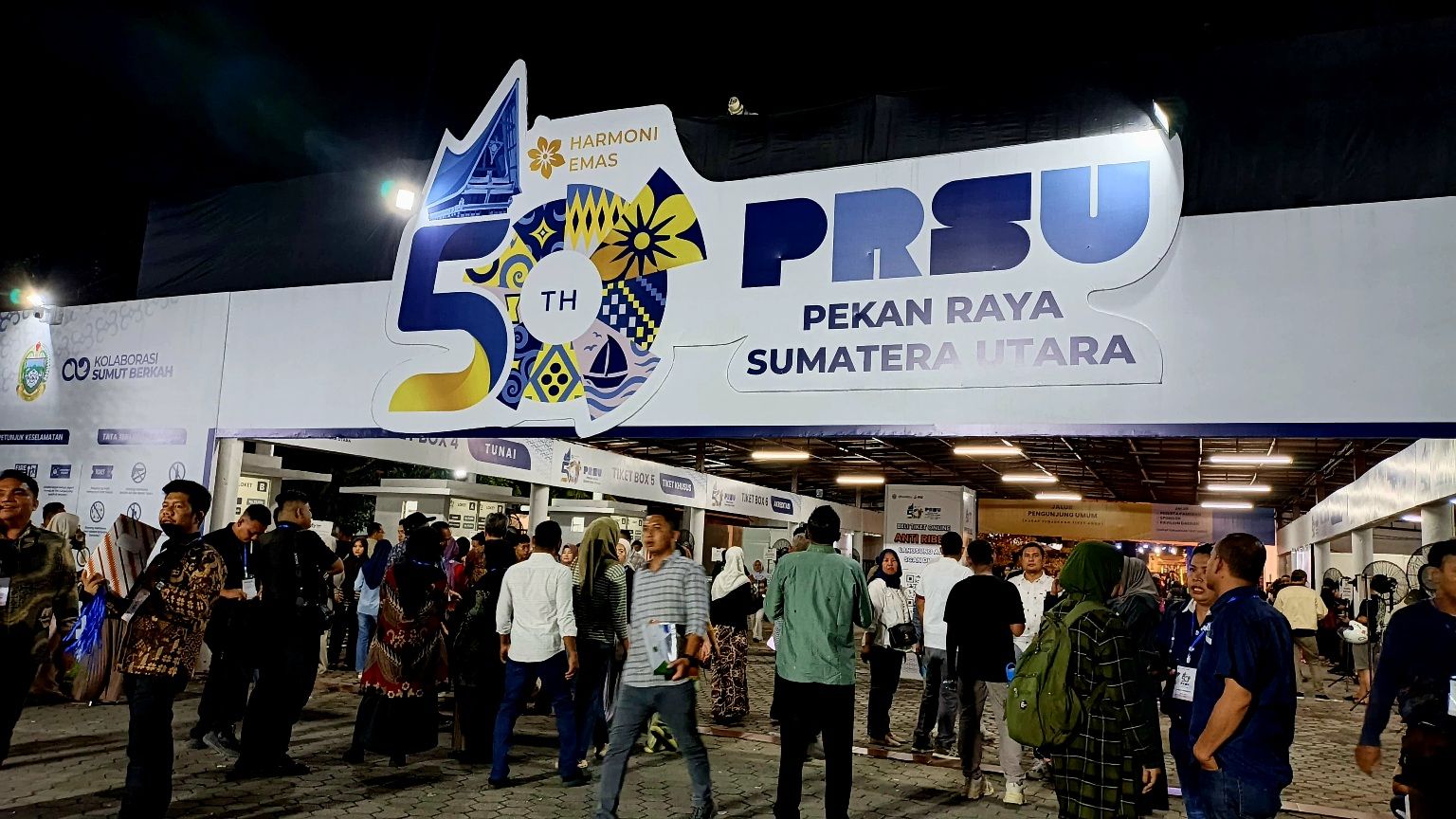 Pintu masuk untuk pengunjung PRSU 2026
