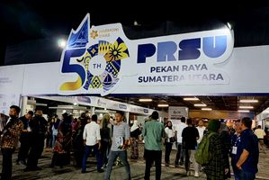 Pintu masuk untuk pengunjung PRSU 2026
