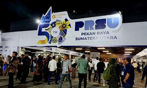 Pintu masuk untuk pengunjung PRSU 2026