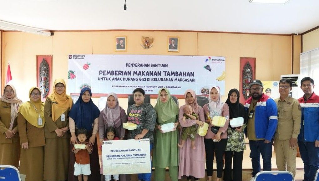 Turunkan Angka Stunting, 10 Balita di Balikpapan Terima Makanan Tambahan