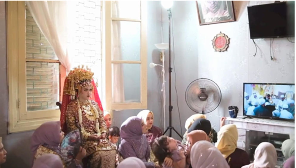 Suasana pernikahan di Kampung Arab Palembang