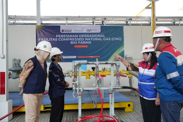 PT Bio Farma (Persero) dan PGN Gagas berkolaborasi dalam pemanfaatan CNG di fasilitas Bio Farma, Bandung