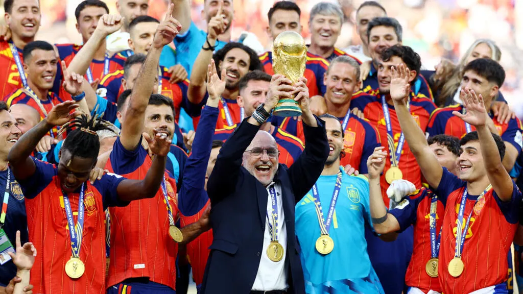 Timnas Spanyol meraih gelar juara Piala Dunia 2026 usai mengalahkan Argentina dengan skor 1-0 di AS, Minggu 19 Juli 2026 waktu setempat.