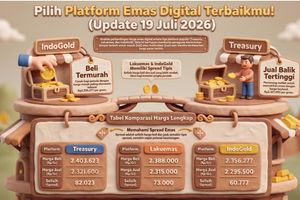 Harga Emas di beberapa perusahaan pekan lalu.