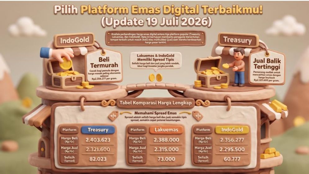 Harga Emas Sebulan Anjlok 4,7%, Saatnya Borong?