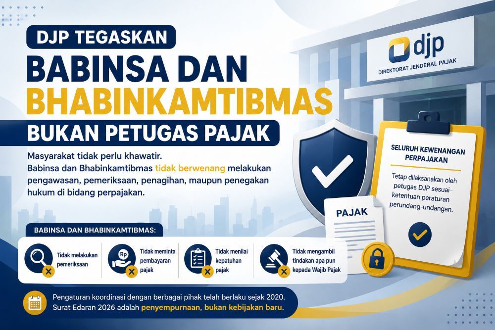 DJP Pastikan Babinsa dan Bhabinkamtibmas Tak Berwenang Tagih Pajak