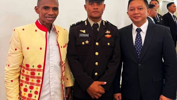 Ade Prima, Anggota Alsemat Dilantik Jadi Perwira Akpol di Istana Negara