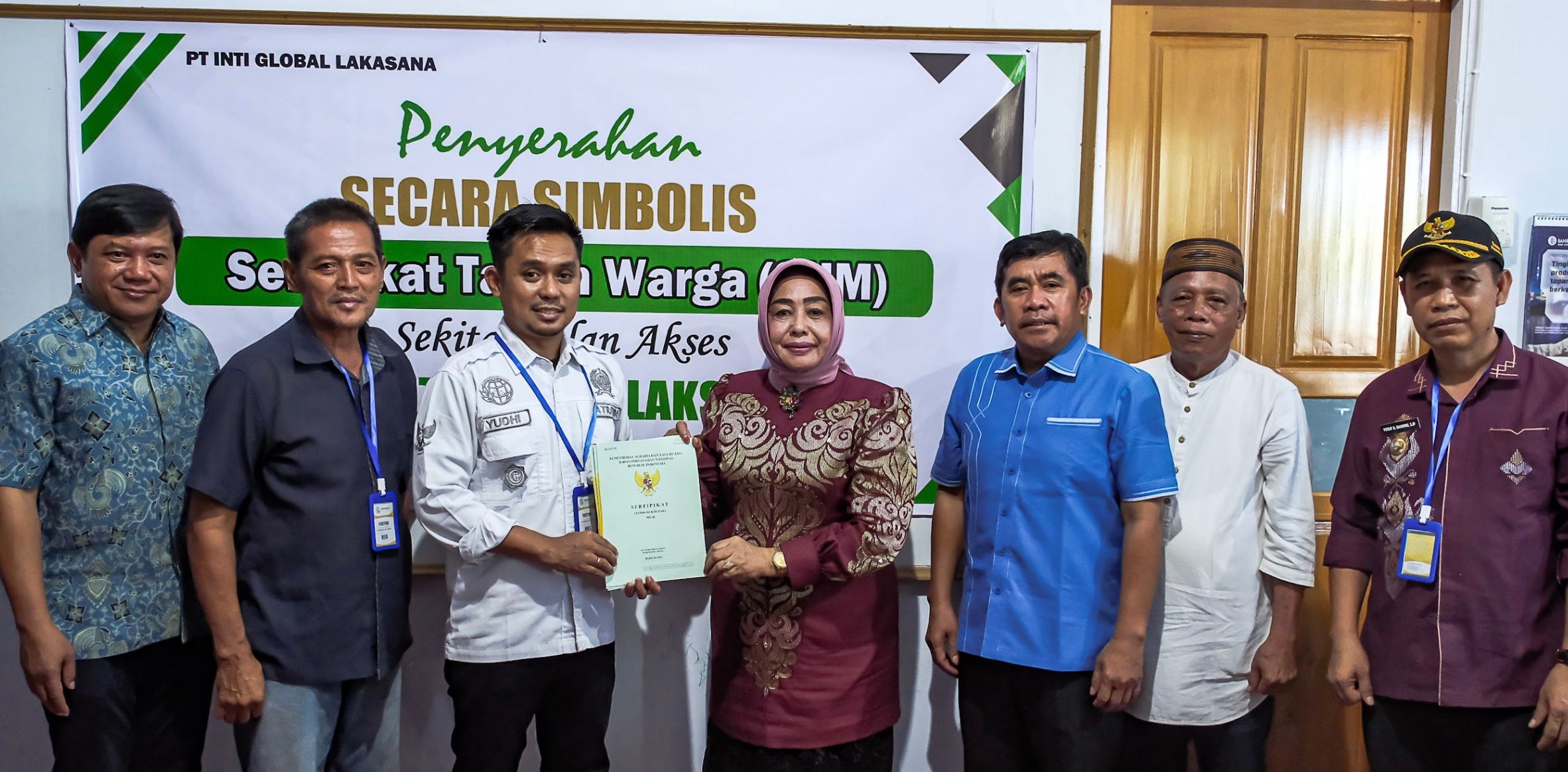 BJA Group Fasilitasi Sertifikasi Lahan Warga di Jalur Akses Pelabuhan Lalape