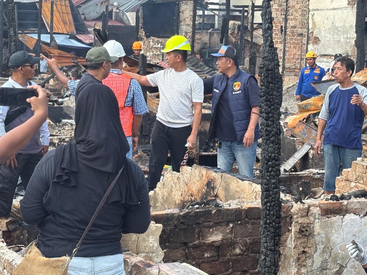 Pasca kebakaran, Wali Kota Rahmad Masud tinjau Pasar Sepinggan pada Sabtu 1 Agustus 2026