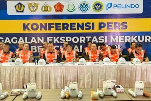 Pengungkapan kasus penyelundupan 3,4 ton merkuri cair ke Afrika Barat yang gagal
