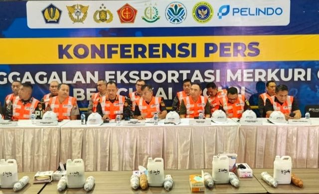 Pengungkapan kasus penyelundupan 3,4 ton merkuri cair ke Afrika Barat yang gagal