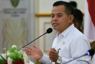 Sekretaris Daerah (Sekda) PPU Tohar   saat memimpin Rapat Koordinasi Pelaksanaan Surat Keputusan (SK) Status Siaga Darurat Bencana Hidrometeorologi Kabupaten PPU Tahun 2026 di Kantor Bupati PPU, Rabu (12/8/2026)
