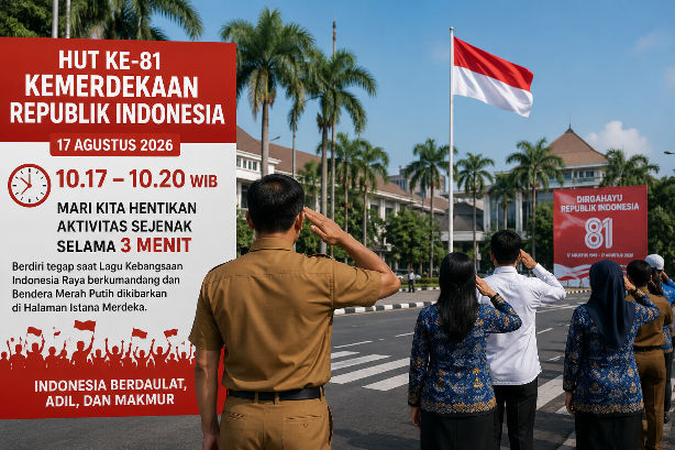 Warga Balikpapan Diminta Hentikan Aktivitas 3 Menit pada 17 Agustus 