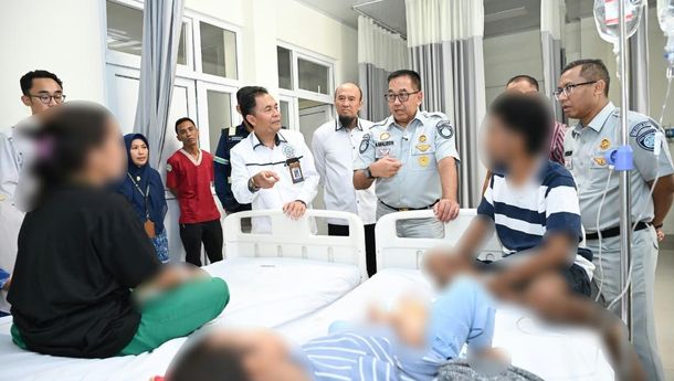 Direksi Jasa Raharja Tinjau Korban KMP Putri Yasmin di Rumah Sakit