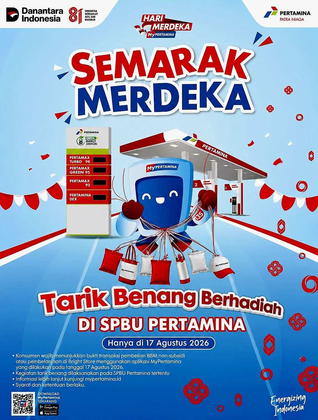 
Promo Tarik Benang akan dilaksanakan pada 17 Agustus 2026 di 6 SPBU