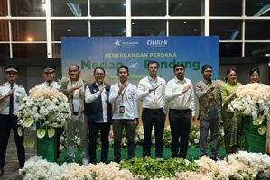 Inaugural flight Citilink rute Kualanamu–Bandung di Bandara Internasional Kualanamu