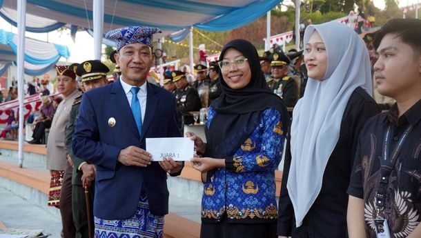 Karya Digital Warga Meriahkan HUT ke-81 RI di Menara Siger