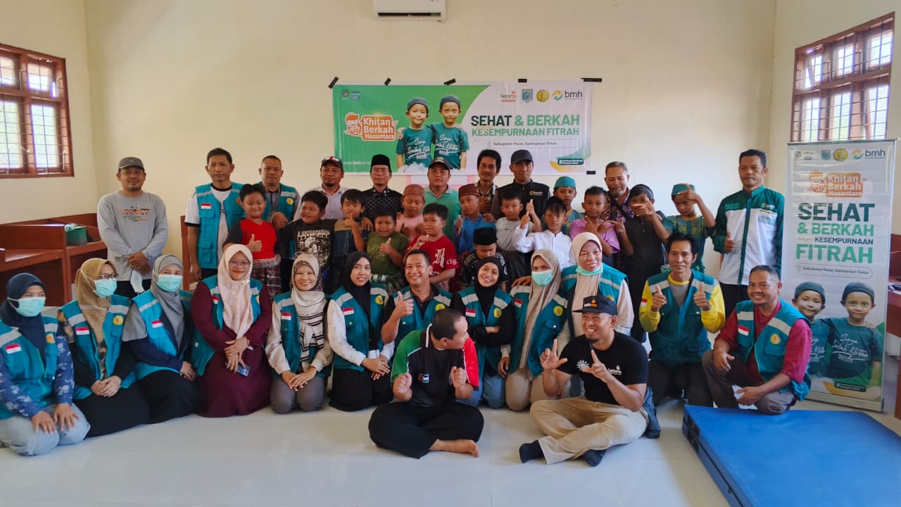 Peserta khitan berkah nusantara BMH di Kabupaten Paser. 